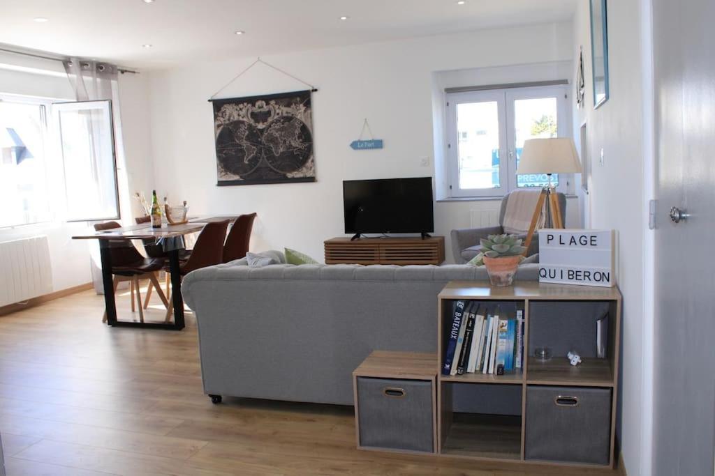 « L'Oceanix » Vue Grande Plage 2Ch Wifi Quiberon Exteriér fotografie